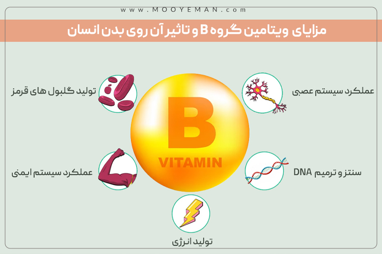 فواید ویتامین های گروه B برای بدن